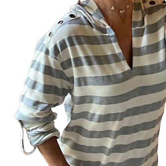 Beach Break striped swimsuit coverup - Picture 3 of 9